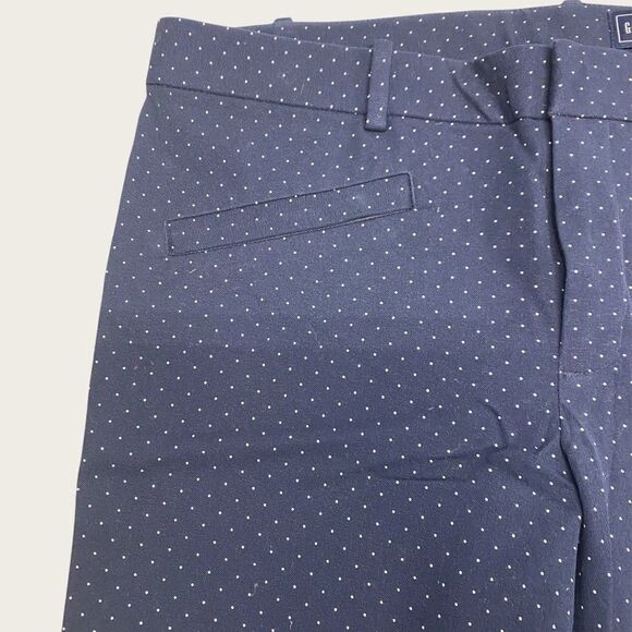 Gap Skinny Ankle size 14 Navy White Dot Pant NEW - Picture 4 of 9